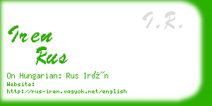 iren rus business card